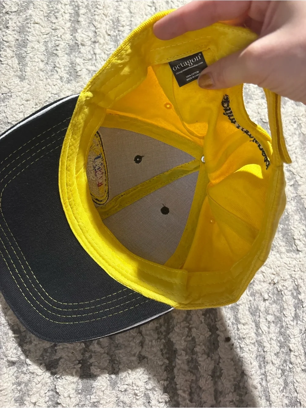 NASCAR x sprint black yellow trucker hat